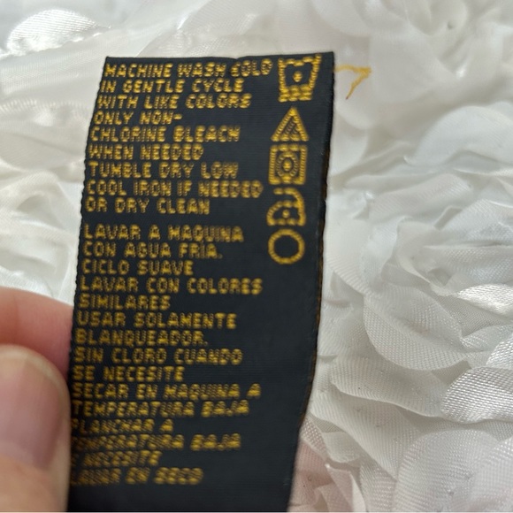 Grace Elements V-neck Orange Ruche Blouse Medium - Picture 7 of 12